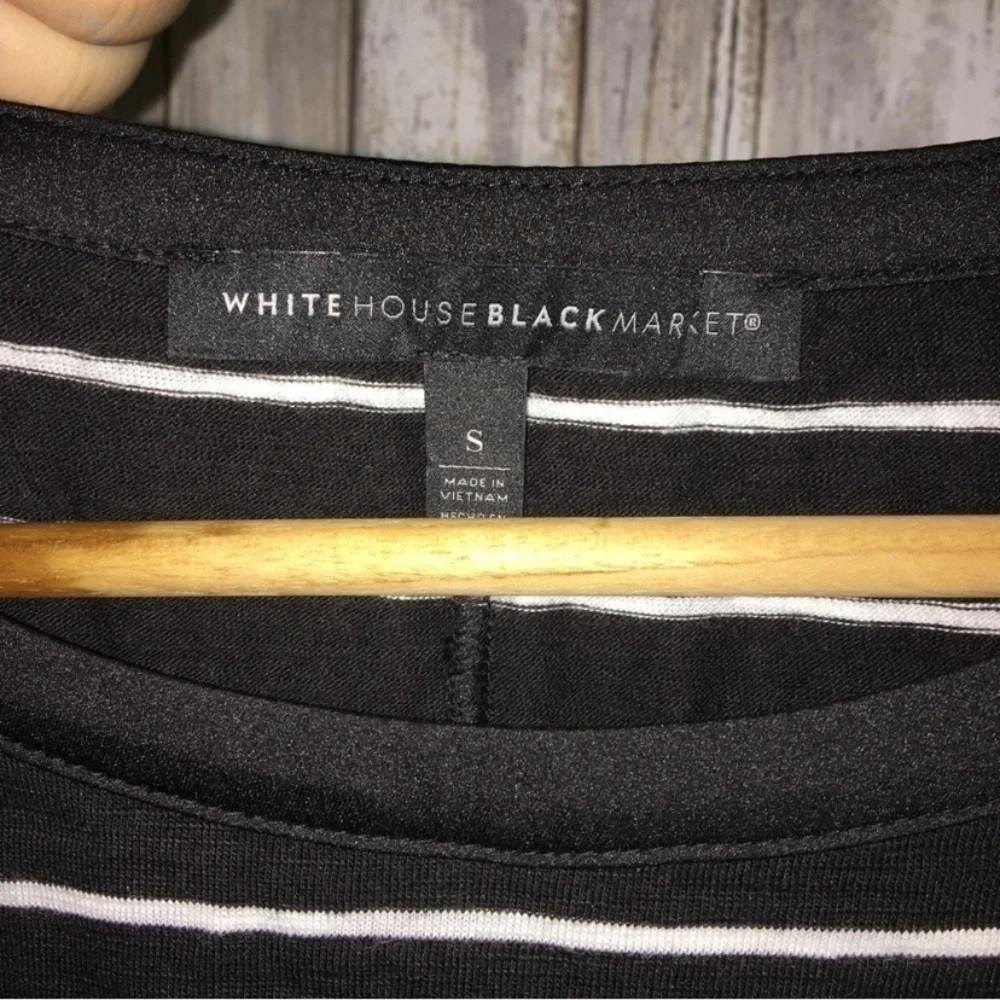 White House Black Market Striped Tee - Picture 3 of 3